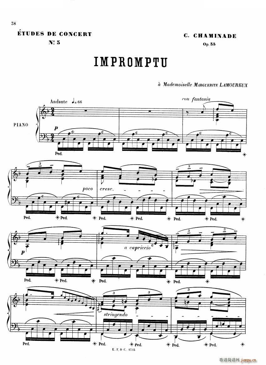 Chaminade 6 Etudes Op35 一 6 Etudes Op35 一(十字及以上)38