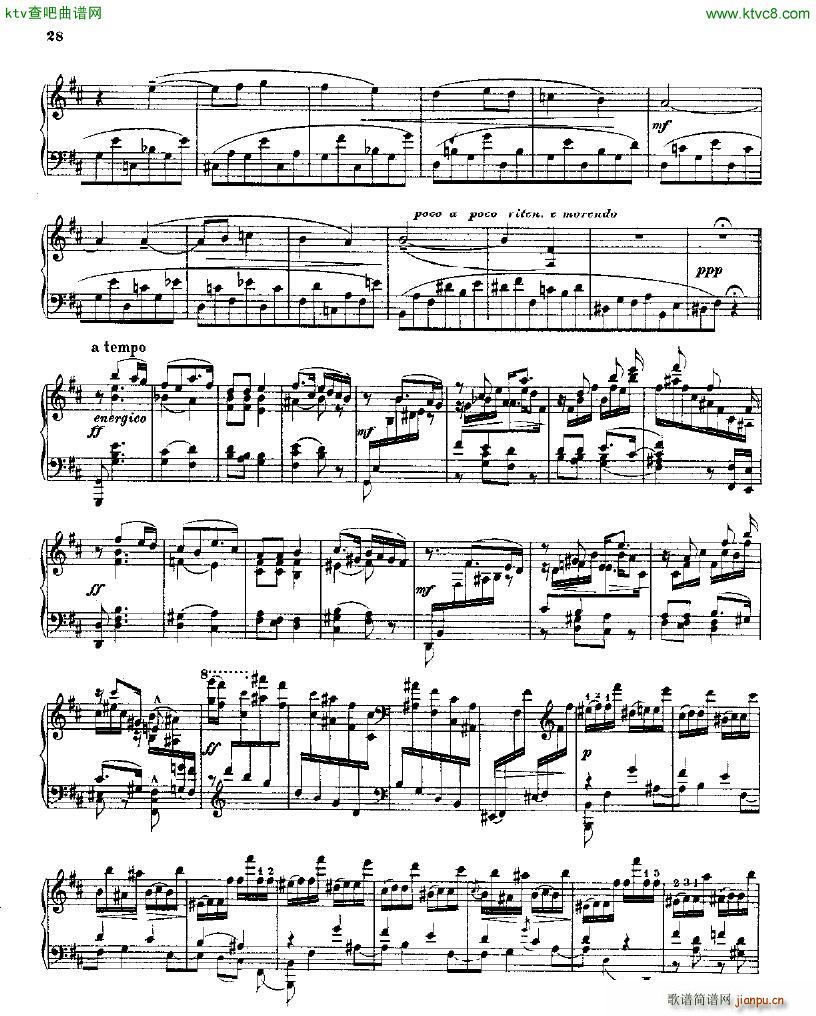 Balakirev Piano Sonata In B Flat Minor(钢琴谱)27