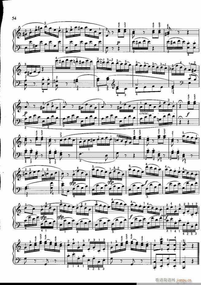 钢琴 不可不弹的世界钢琴名曲100首 五(钢琴谱)55