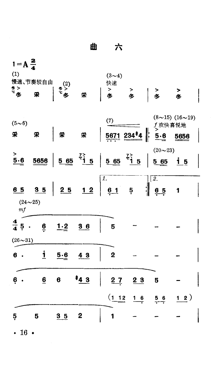 战马嘶鸣(四字歌谱)16