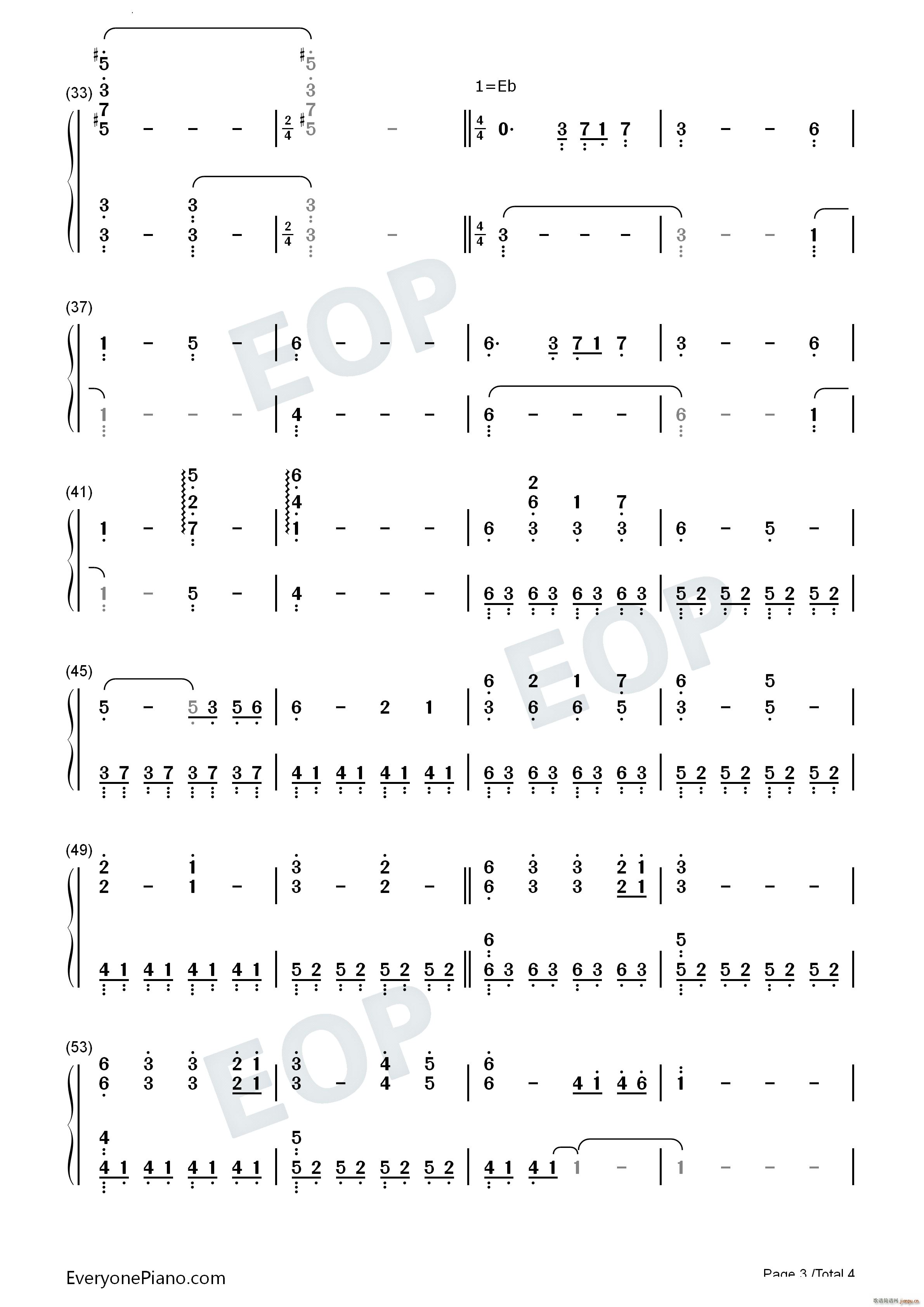 House Stark Medley 权力的游戏(钢琴谱)8