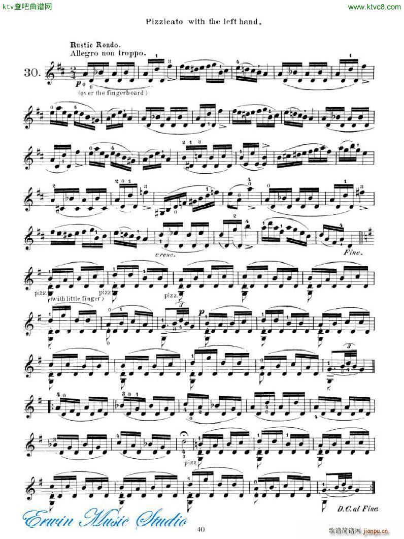 马扎斯 75首渐进式旋律练习 图书1 30首专门练习 21 40(十字及以上)20