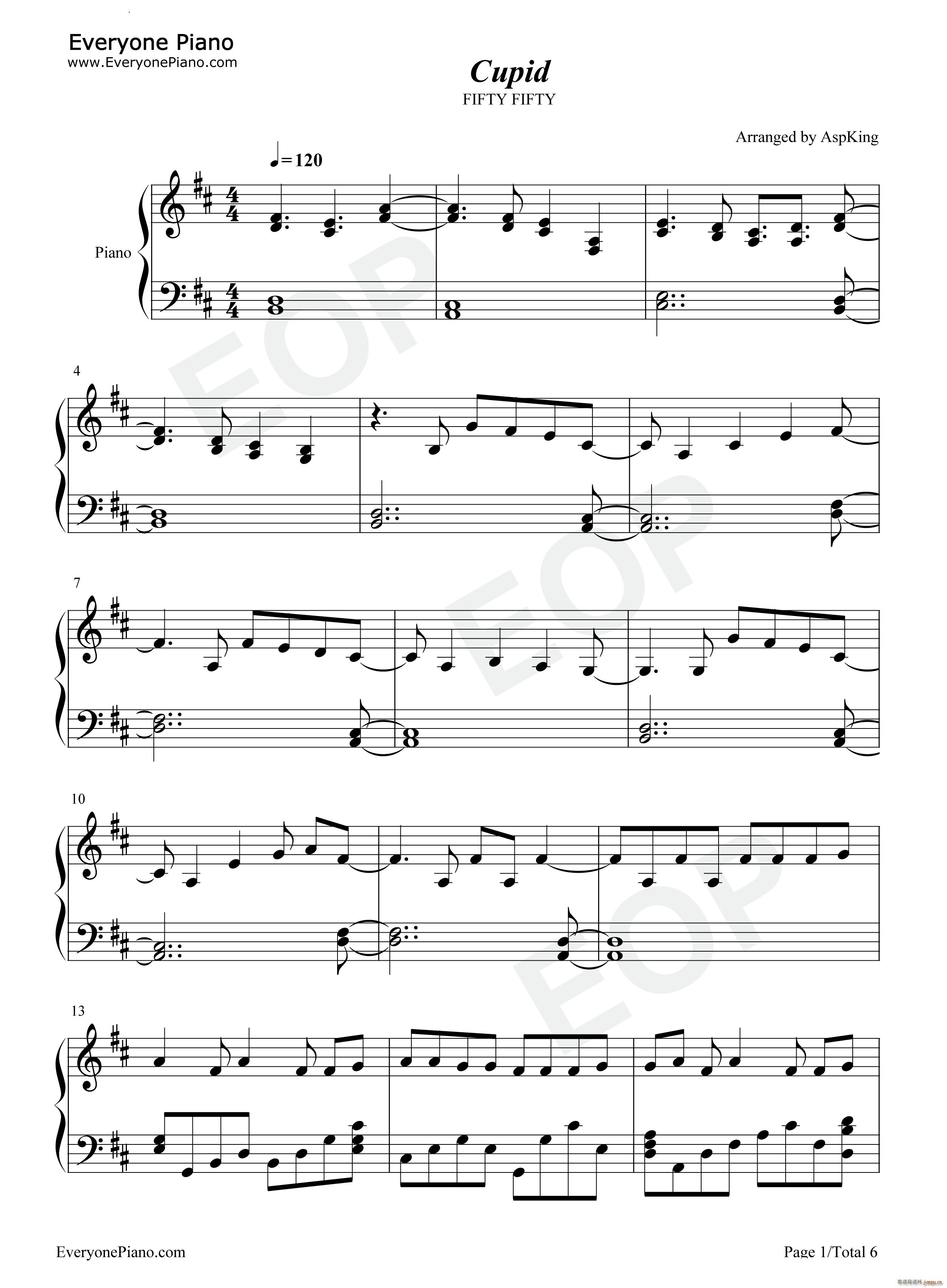Cupid(钢琴谱)1
