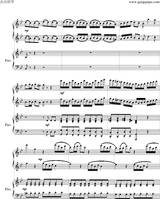 沙巴女王（四手联弹）(钢琴谱)6