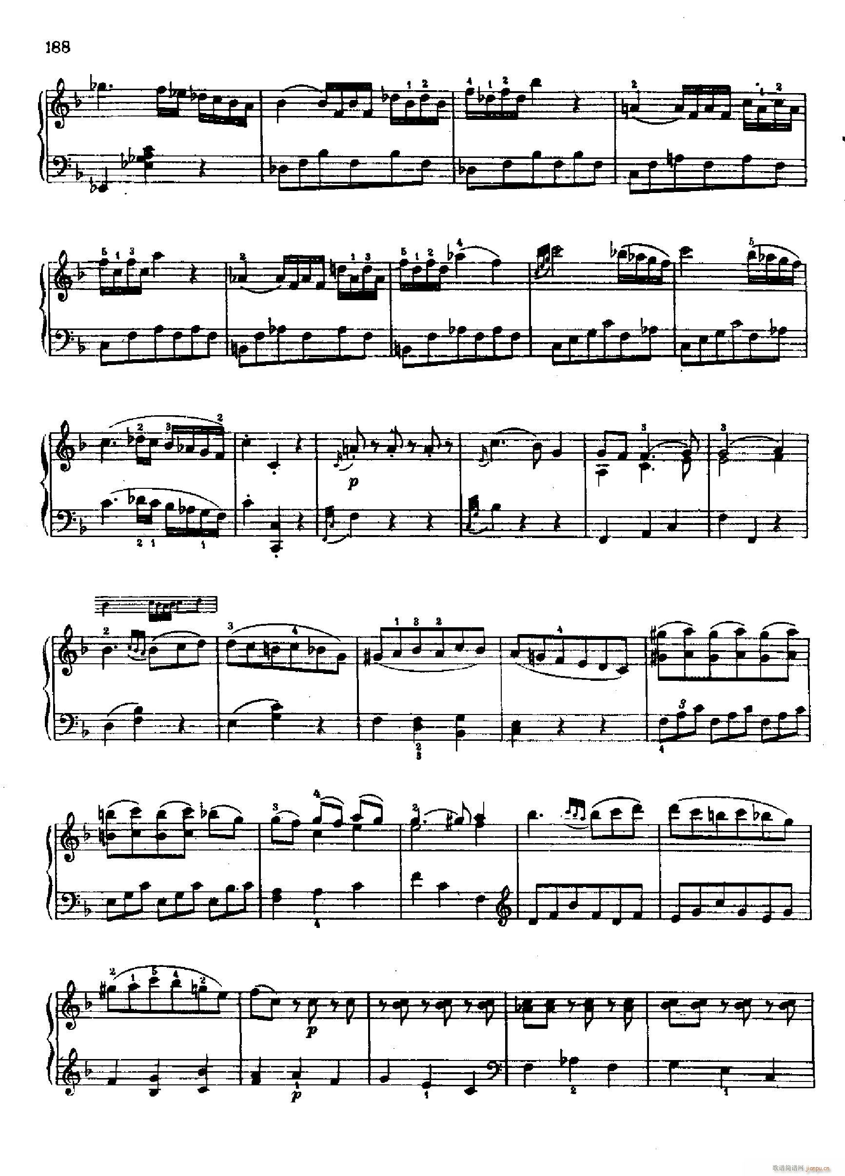 奏鸣曲Nr.332(钢琴谱)6