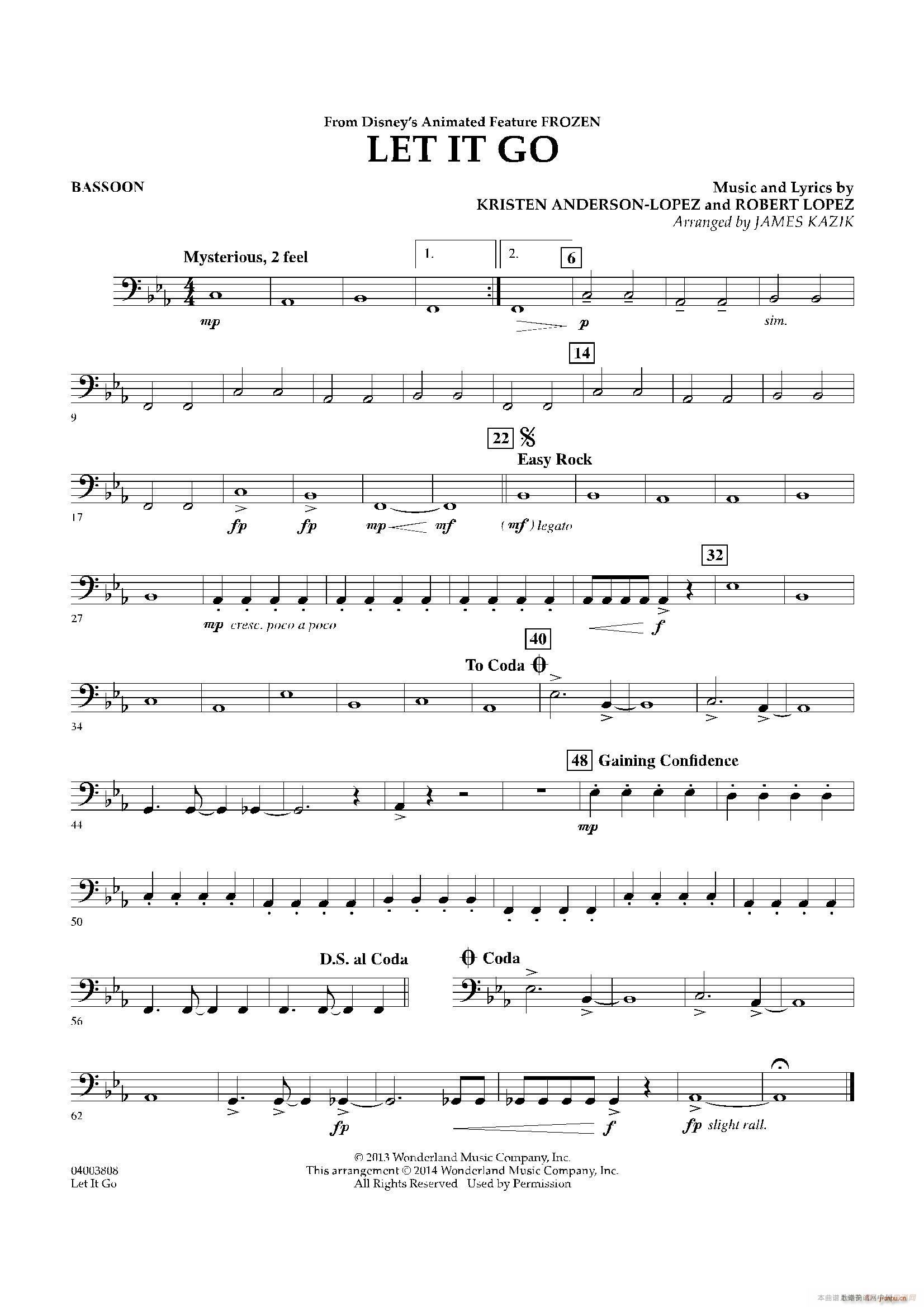 Let it go 冰雪奇缘 主题曲 交响管乐(十字及以上)3