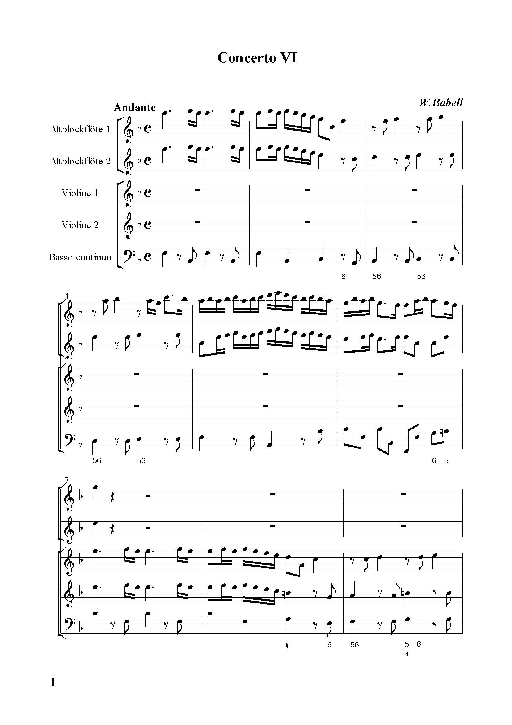 Concerto 6 第六协奏曲(总谱)1