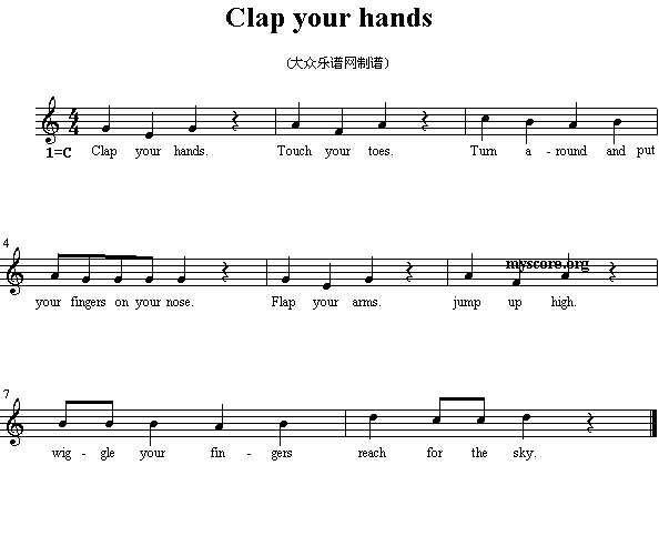 Clap your hands(十字及以上)1