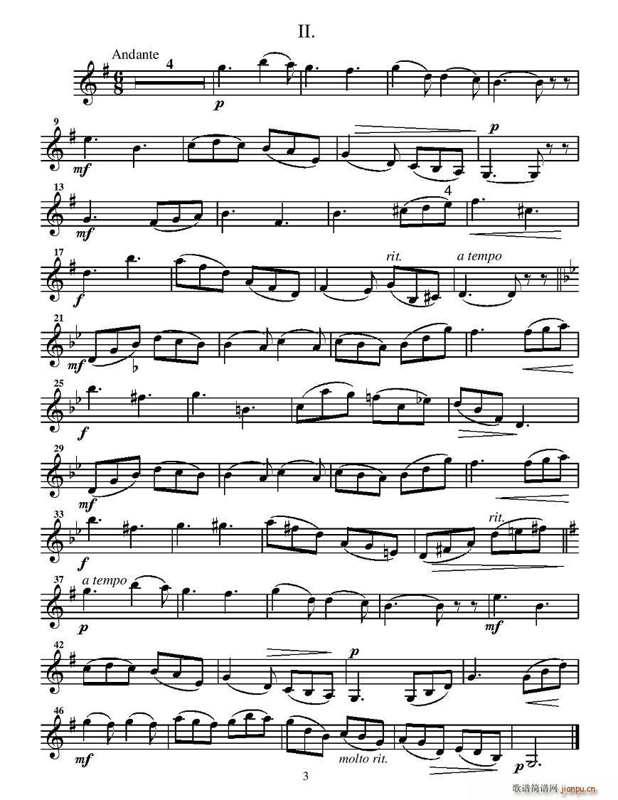 里丁格(小提琴谱)3