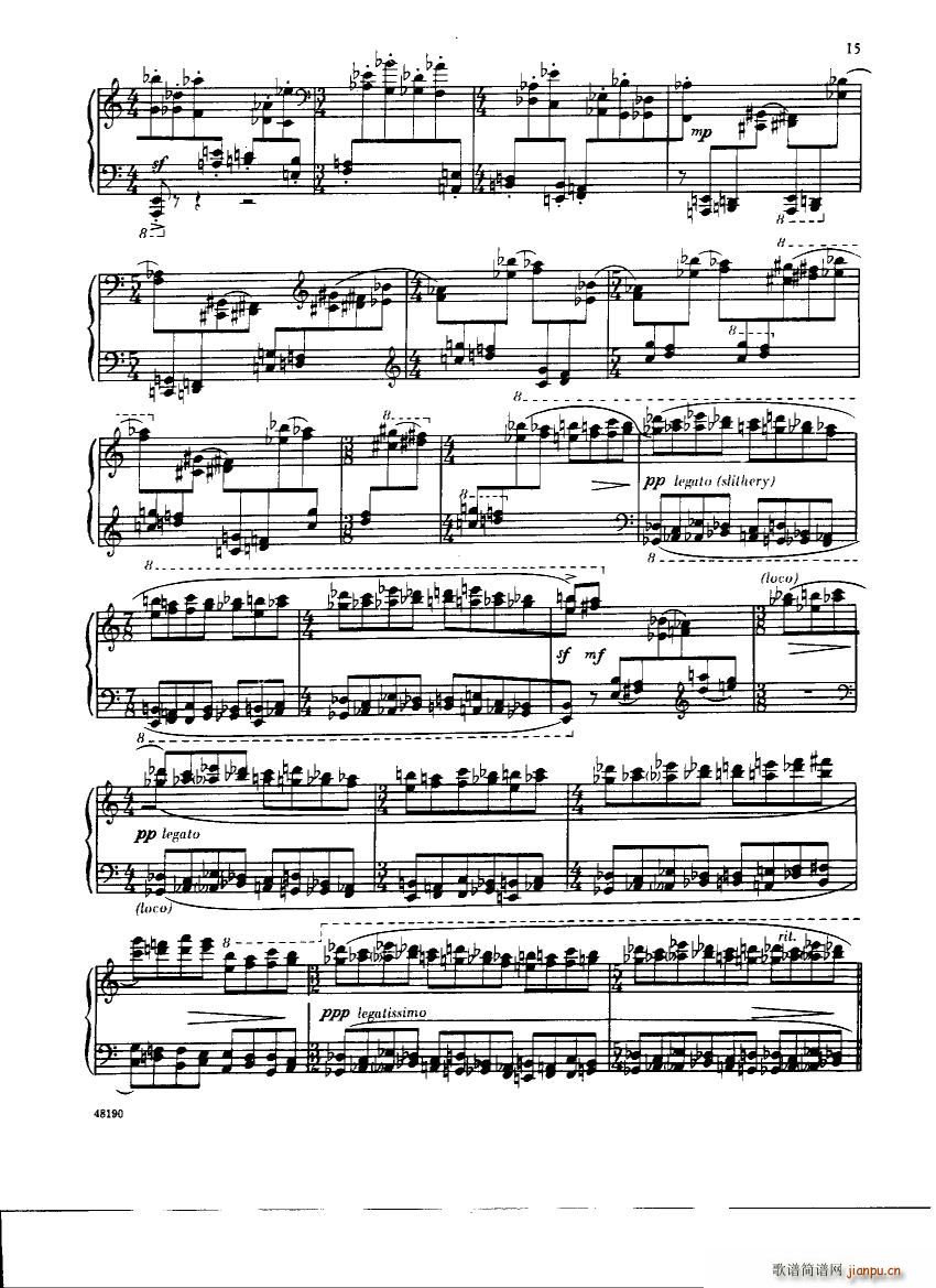 Corigliano Etude Fantasy Etude Fantasy(十字及以上)16