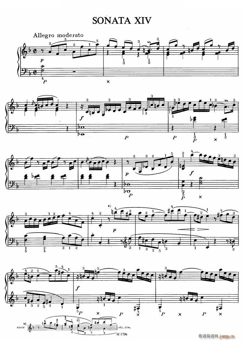 Benda 16 Sonatas 三 16 Sonatas 三(十字及以上)34