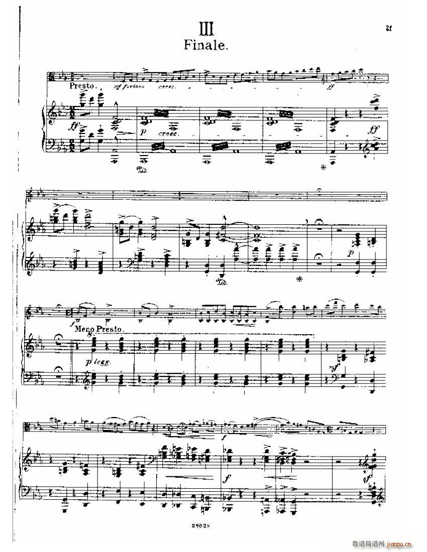 Bowen Viola Sonata No 1 part 2(钢琴谱)1