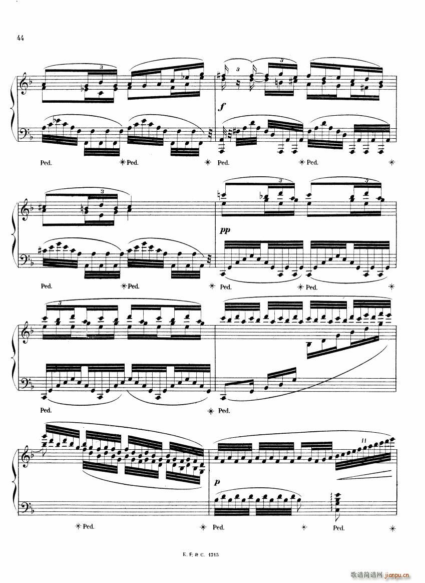 Chaminade 6 Etudes Op35 二(钢琴谱)3