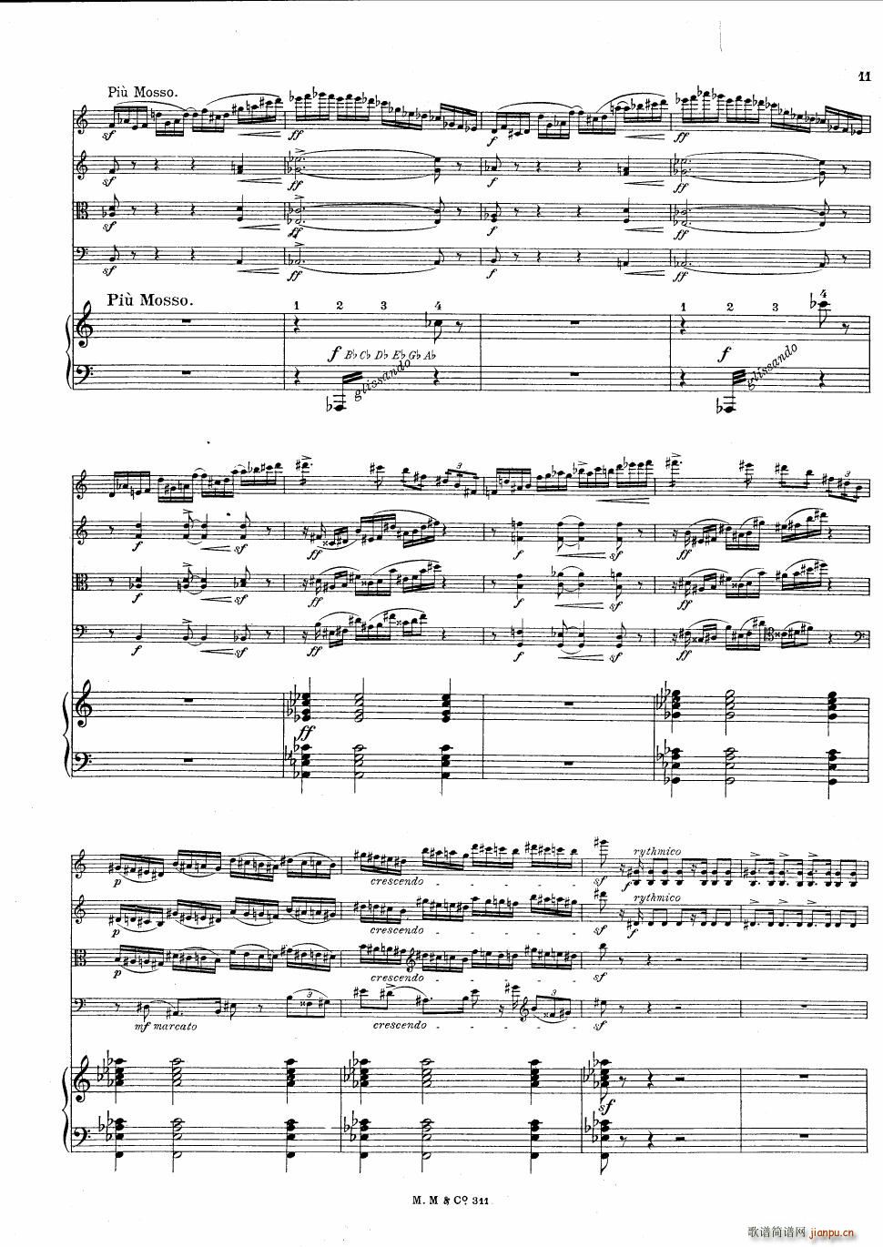 Bax Quintet for Harp and Strings(钢琴谱)11