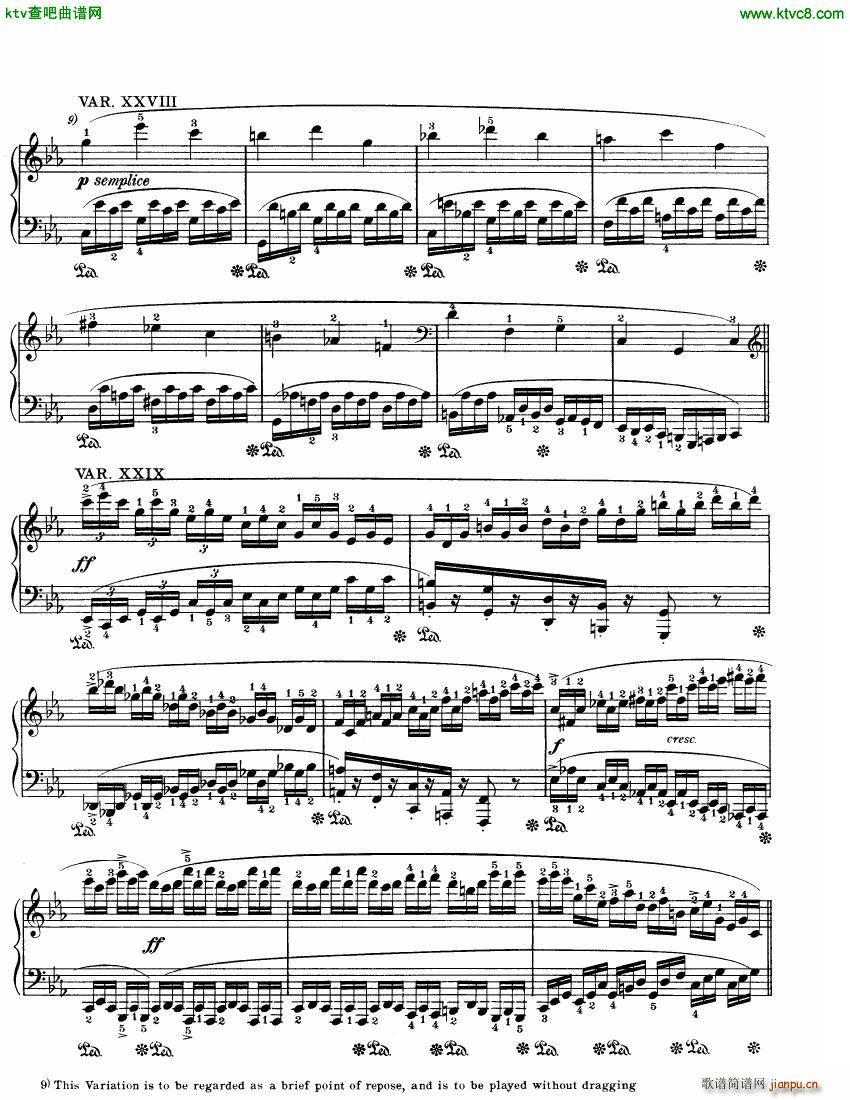 Beethoven WoO 80 32 Variations in C Minor(钢琴谱)15