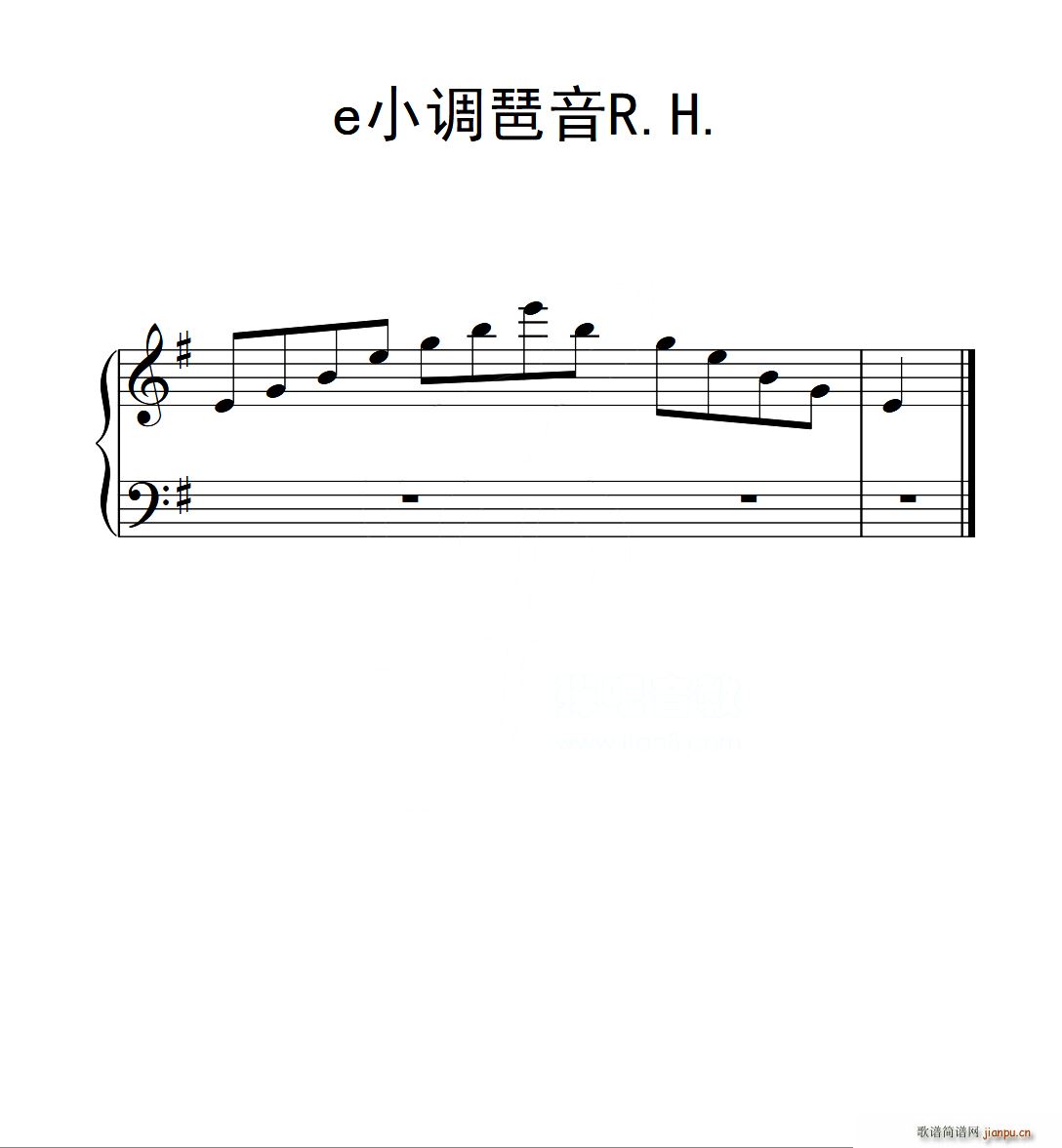 第二级A组 练习曲 中国音乐学院钢琴考级作品1 6级(钢琴谱)1