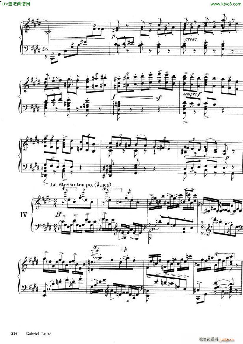 Fauré Theme et variations opus 73(钢琴谱)6