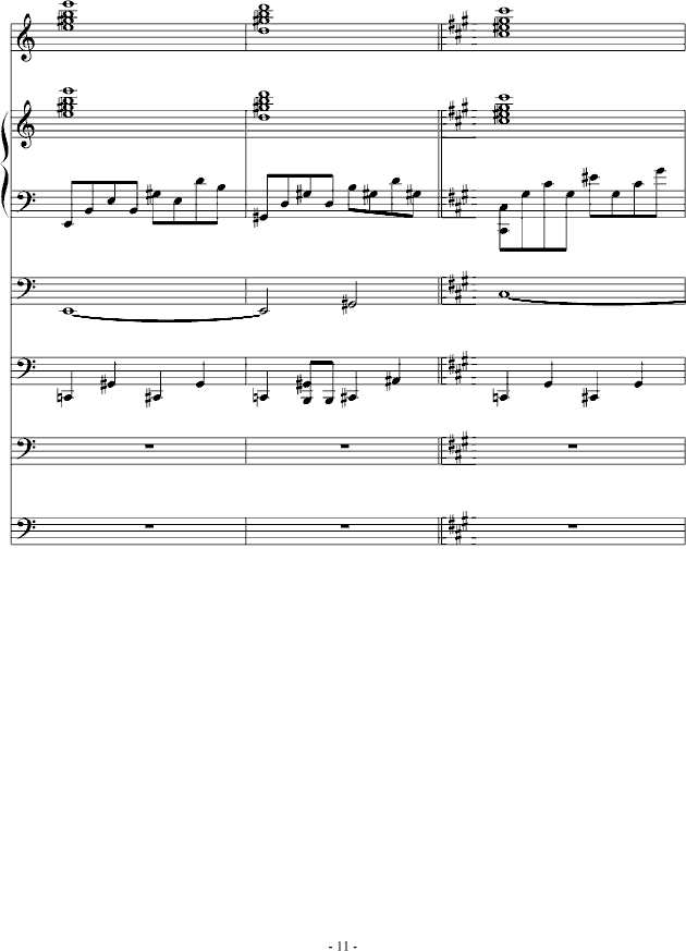 故乡月(钢琴谱)11