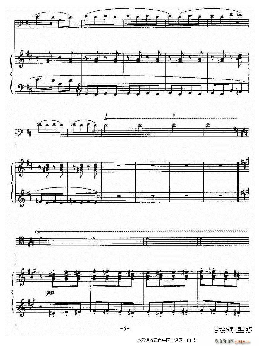 波帕尔 大提琴 钢琴(钢琴谱)6