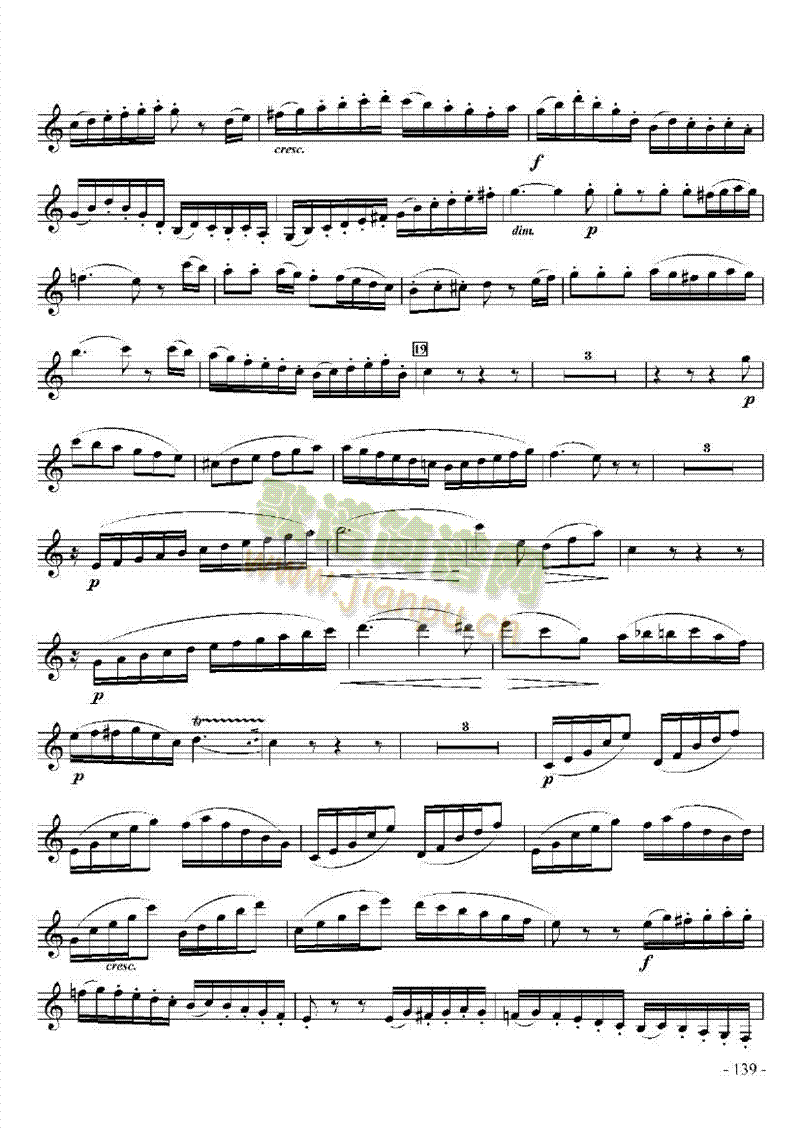 九级外国乐曲管乐类单簧管(其他乐谱)15