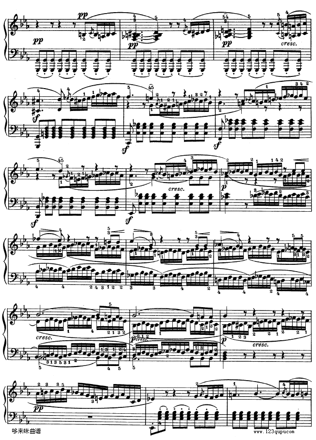 第十一钢琴奏鸣曲-op.22-贝多芬(钢琴谱)12