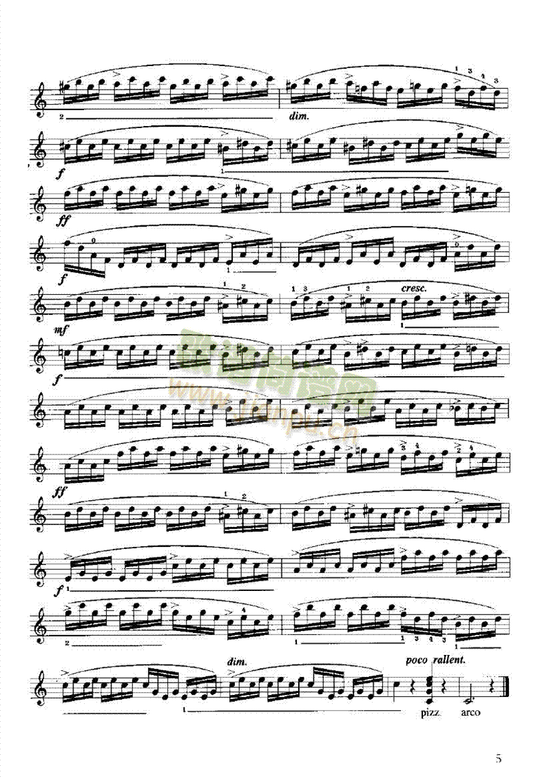 开塞小提琴练习曲36首弦乐类小提琴(其他乐谱)5