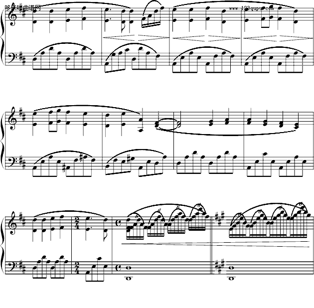 欢乐颂-克莱德曼演奏版本-贝多芬(钢琴谱)3