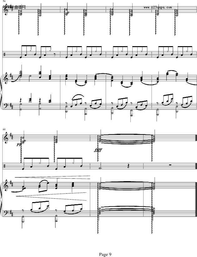 D大调卡农-钢琴华丽版-帕赫贝尔-Pachelbel(钢琴谱)9