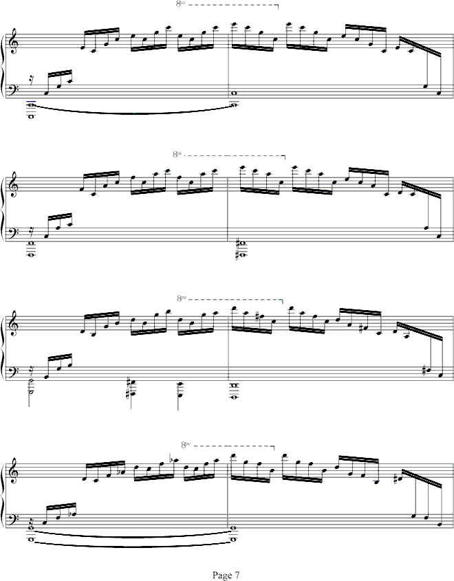 练习曲Op.10No.1(钢琴谱)7