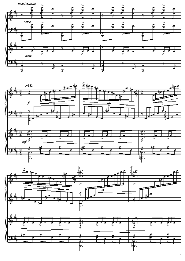 黄河船夫曲(钢琴谱)7