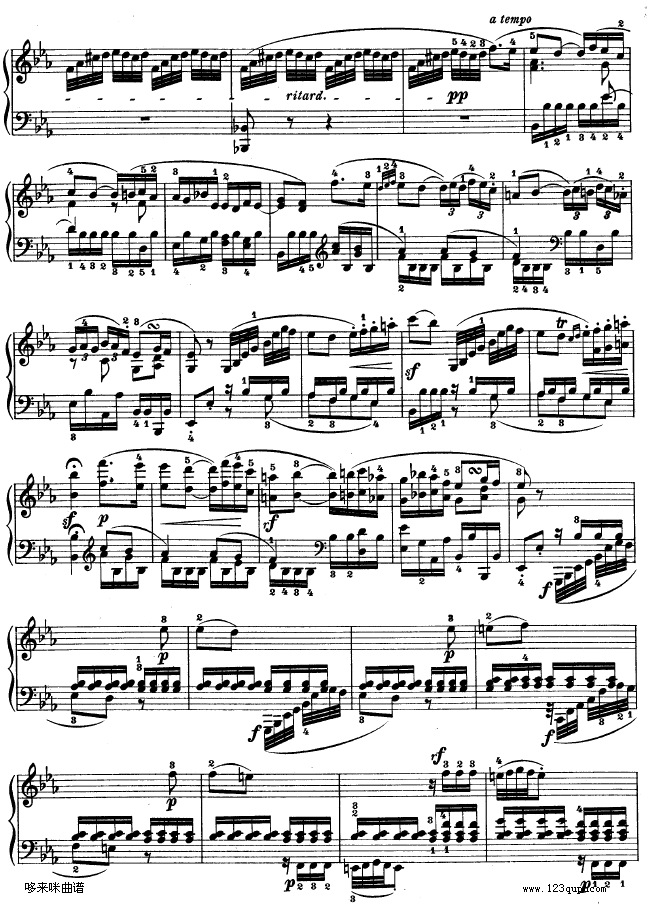 降E大调第四钢琴奏鸣曲-Op.7-贝多芬(钢琴谱)22