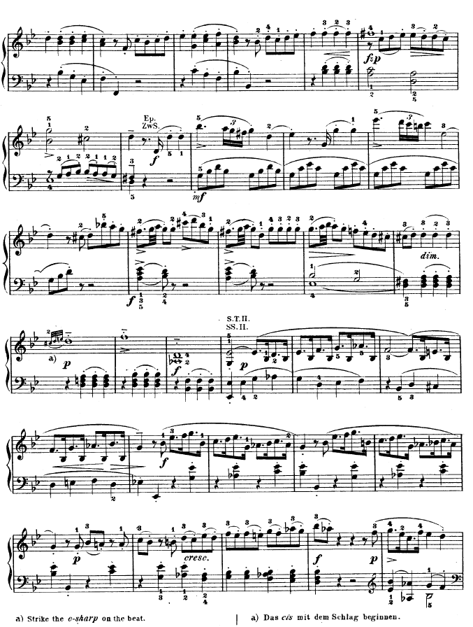 降B大调奏鸣曲kv333(钢琴谱)15
