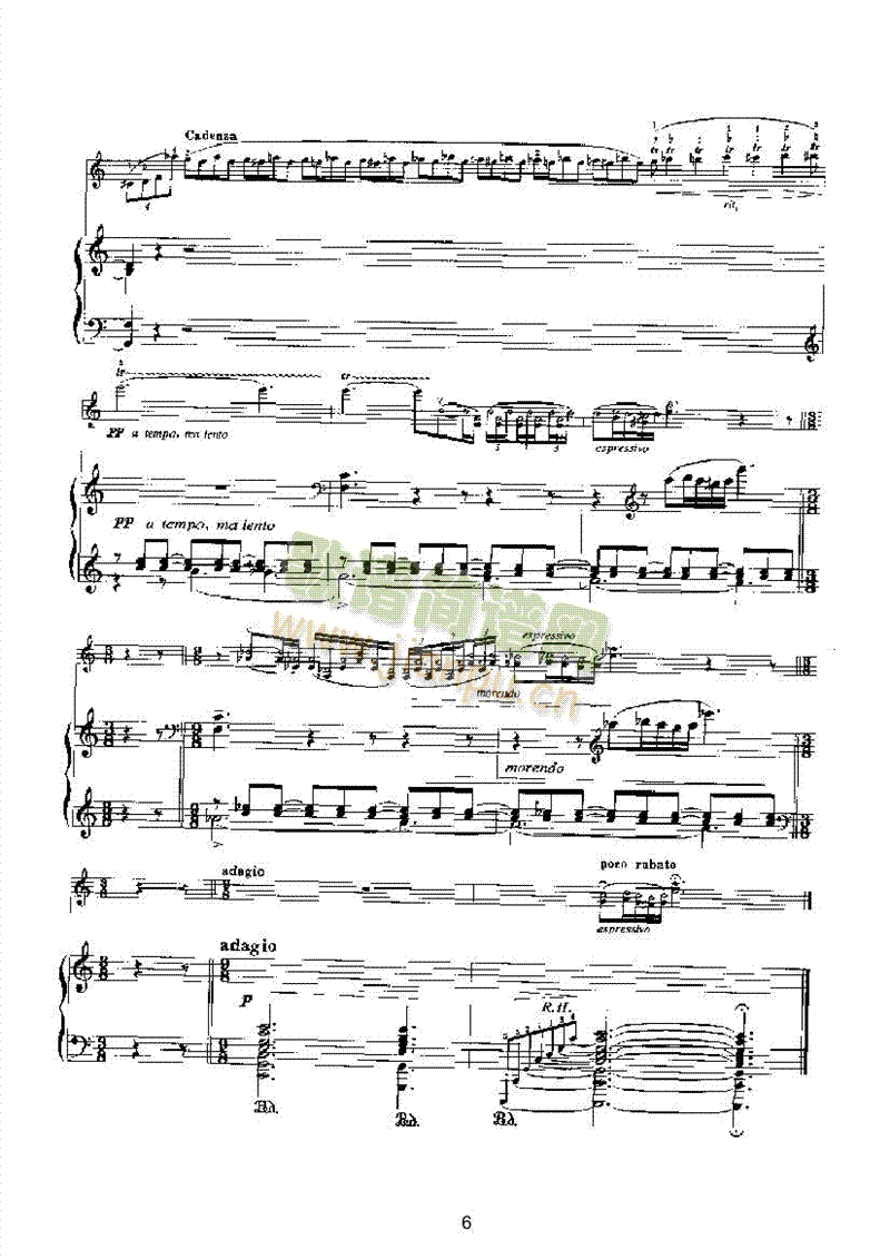 夜曲弦乐类小提琴(其他乐谱)6