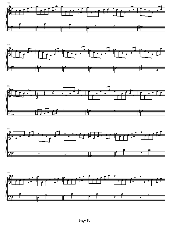 猪八戒变奏曲(钢琴谱)10