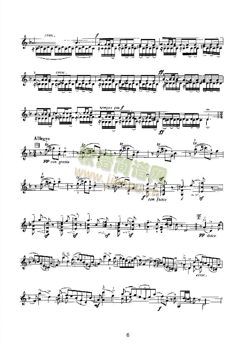 福利亚变奏曲弦乐类小提琴(其他乐谱)6