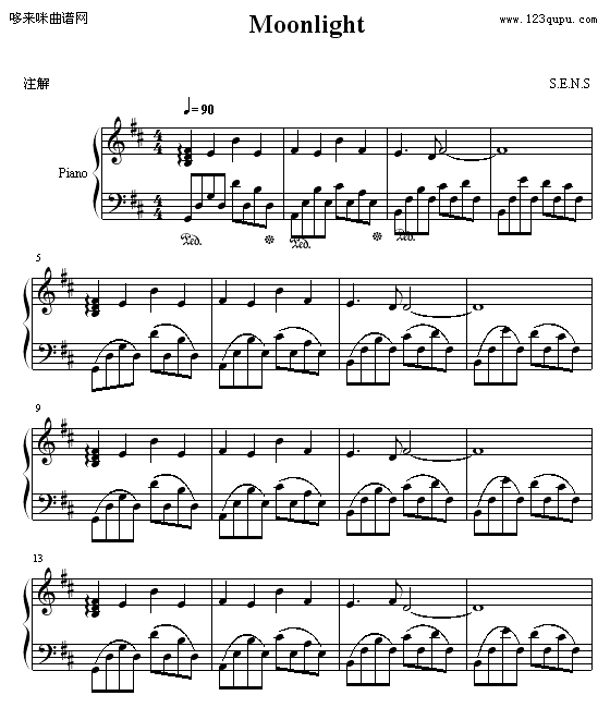 Moonlight-S,E,N,S(钢琴谱)1