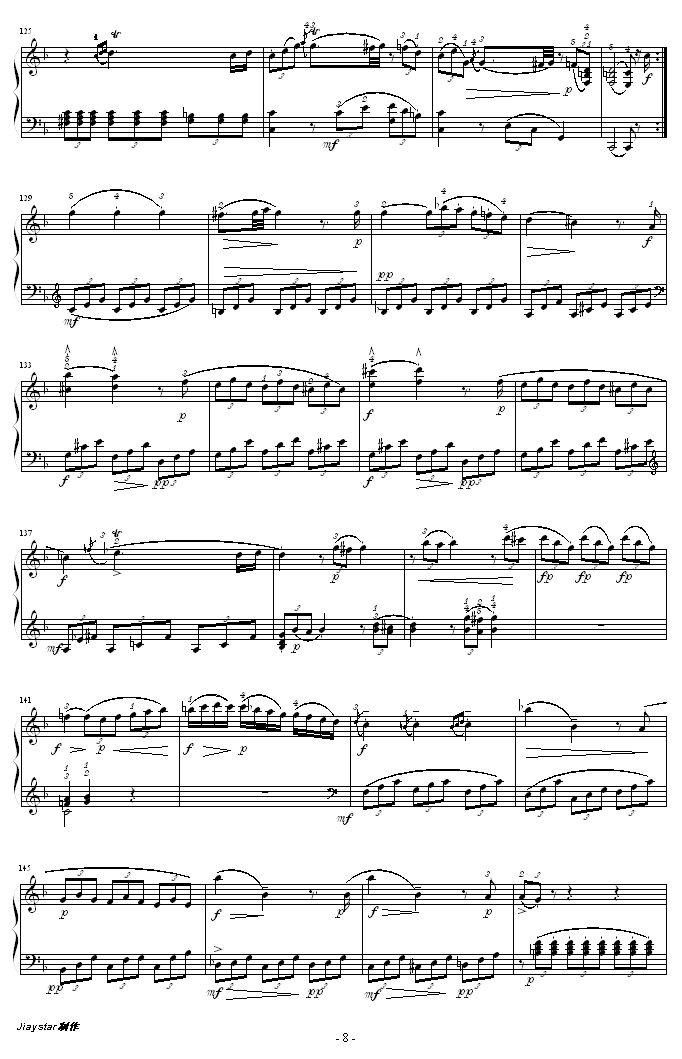 C大调钢琴奏鸣曲K279(钢琴谱)8