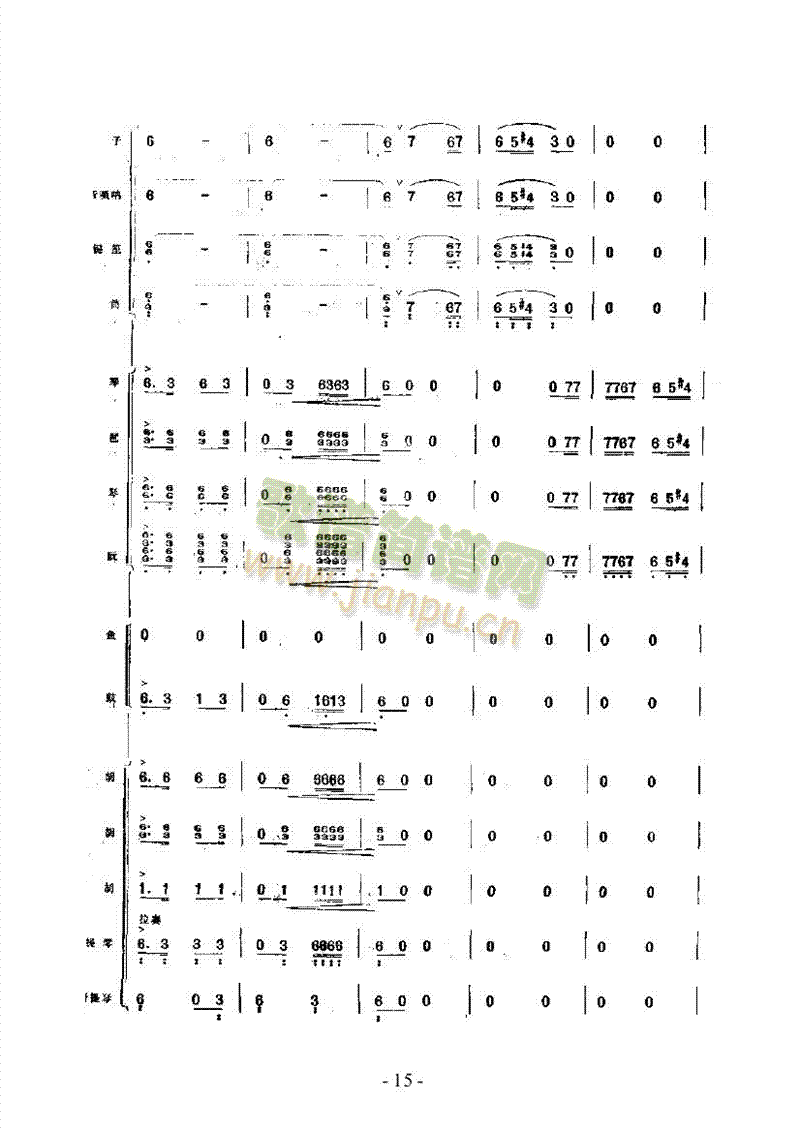 黄杨扁担乐队类民乐合奏(其他乐谱)15