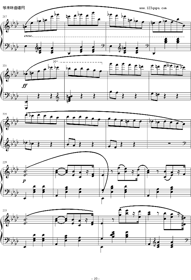 降A大调圆舞曲-肖邦(钢琴谱)10