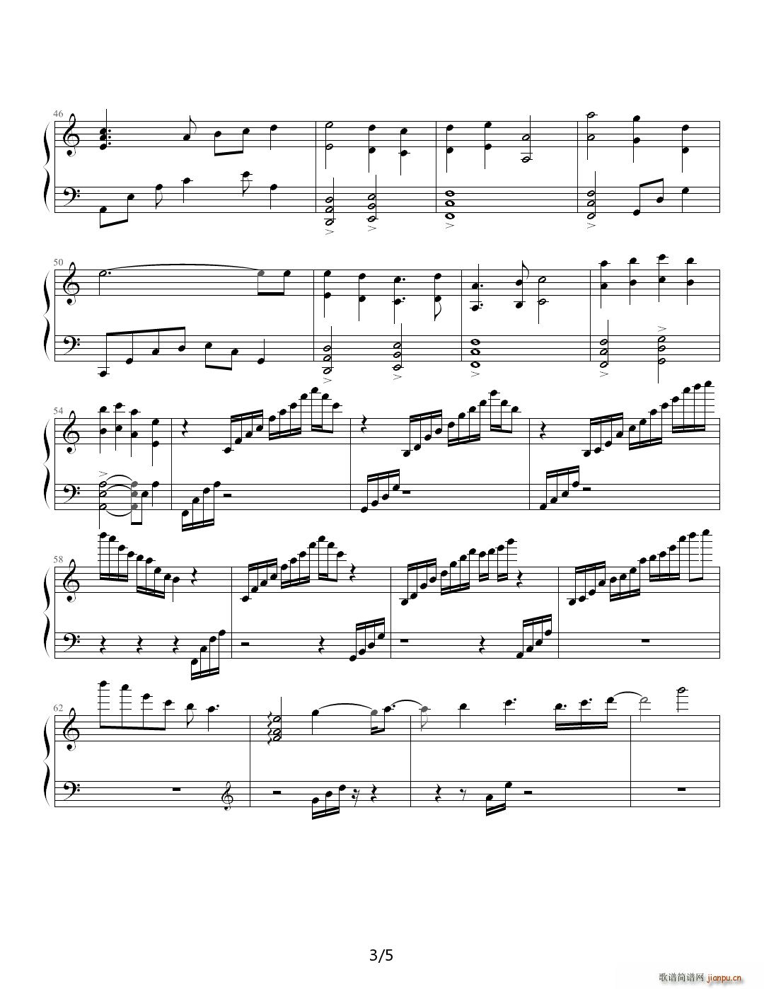 Cherry Phantasm C调(钢琴谱)3