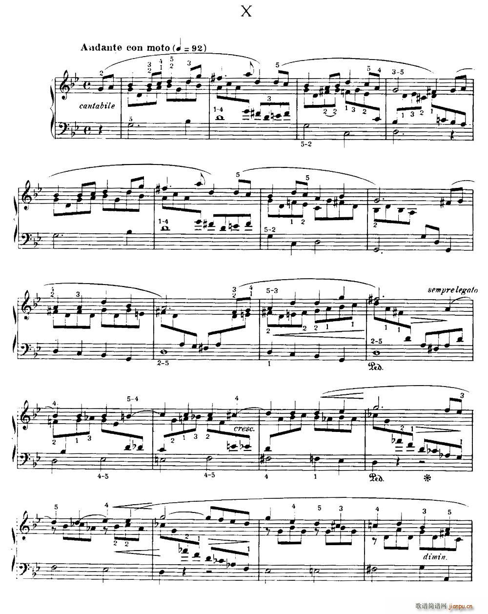 20 Petites Etudes Op 91 20首小型练习曲 10(十字及以上)1