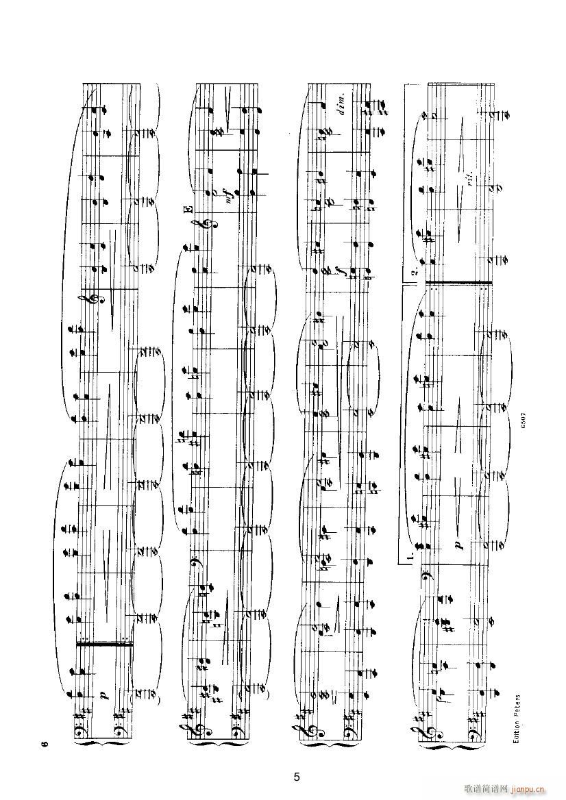 挪威舞曲1(钢琴谱)5