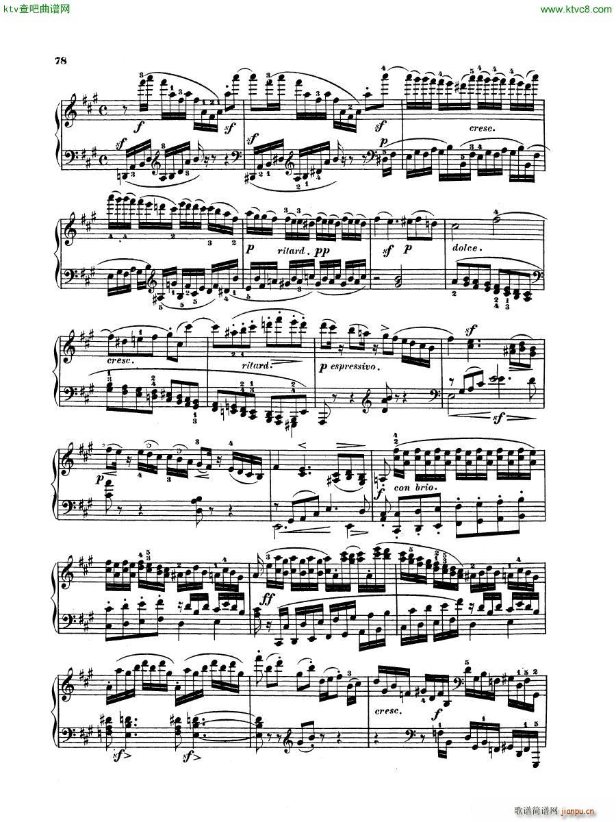 Hummel Sonata in F sharp minor Op 81(钢琴谱)5