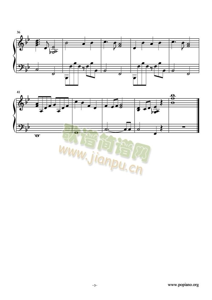 learn(钢琴谱)3