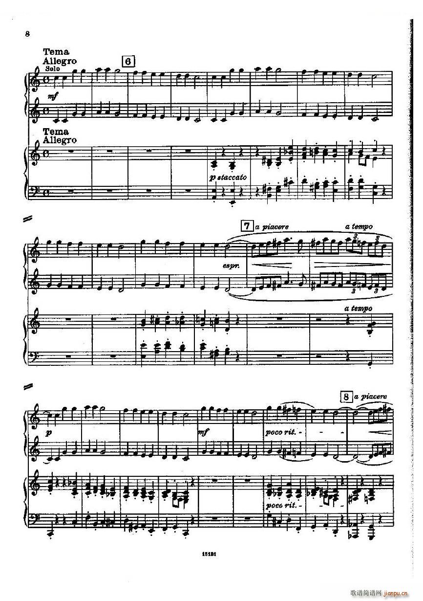 Dohnanyi Variations Nursery Rhyme Op25 一(钢琴谱)8