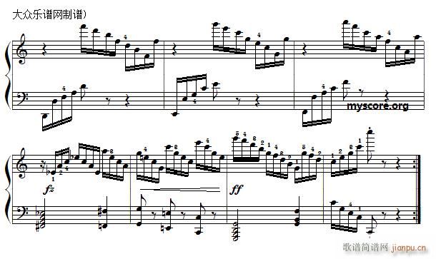 车尔尼 钢琴快速练习曲 Czerny 299 第30首 及练习提示(钢琴谱)3