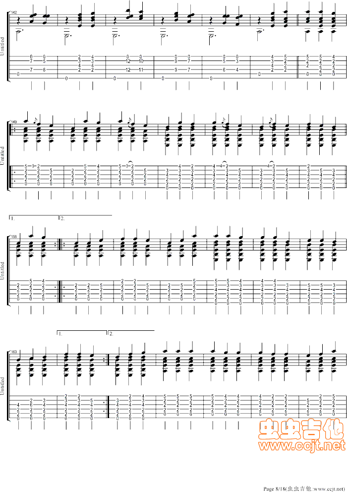 大霍塔舞曲(五字歌谱)8