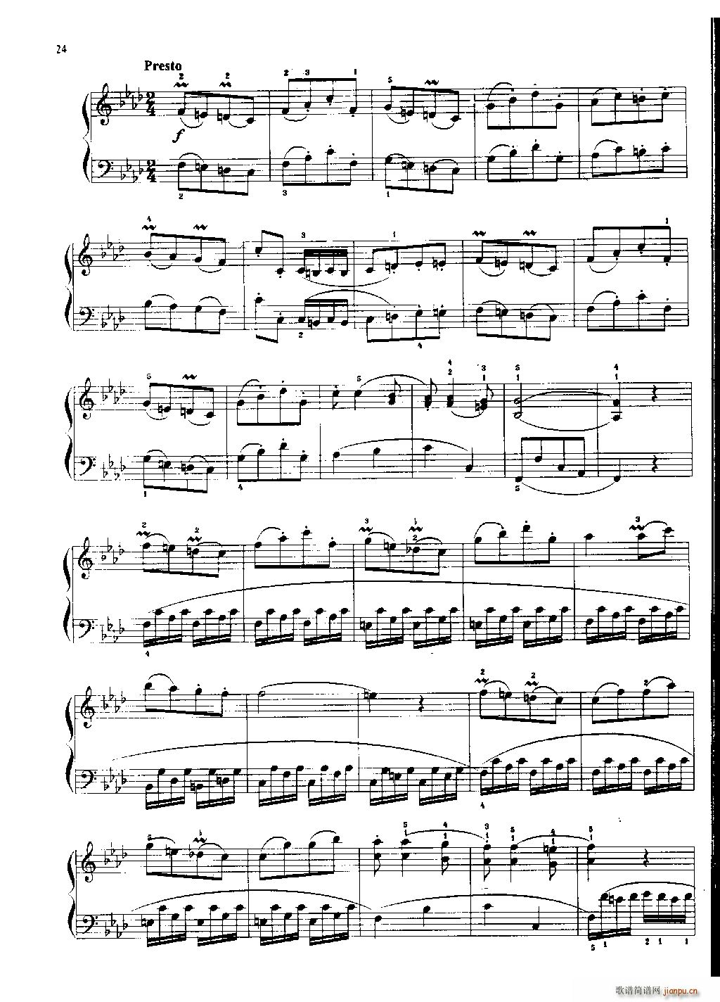 贝多芬小奏鸣曲 四(总谱)9