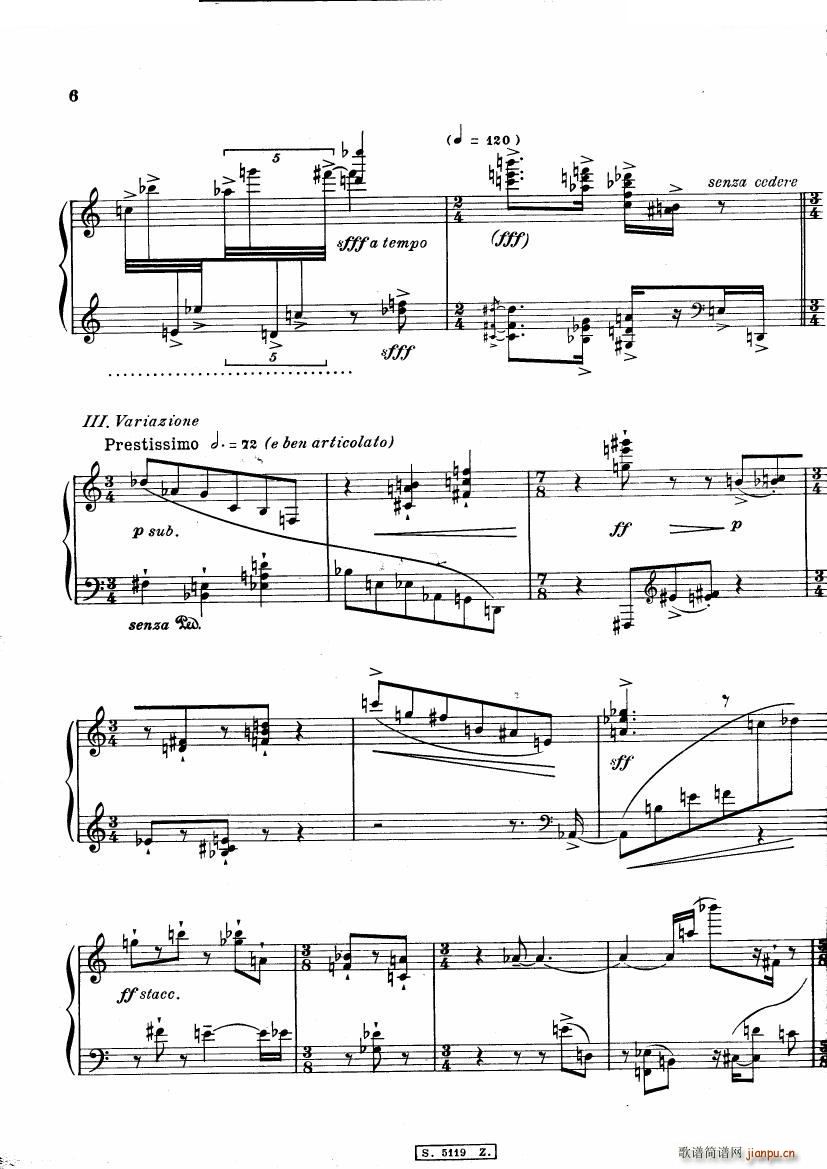 Berio Cinque Variazioni Cinque Variazioni(十字及以上)7