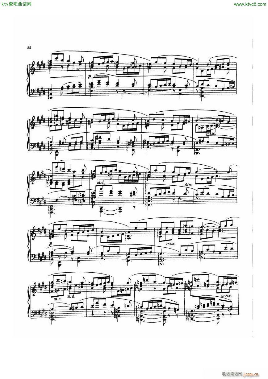 Dohnanyi 17 4 5 Humoresken Pastorale(钢琴谱)5